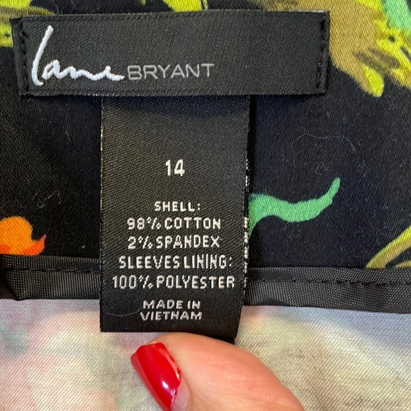 Lane Bryant Floral Jacket Size 14 EUC - Picture 4 of 7